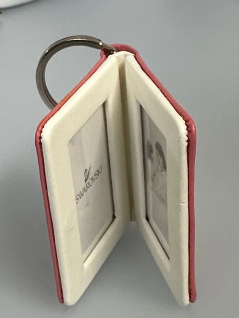 Swarovski Pink Leather magnetic Key & Card Holder with Crystal Accent